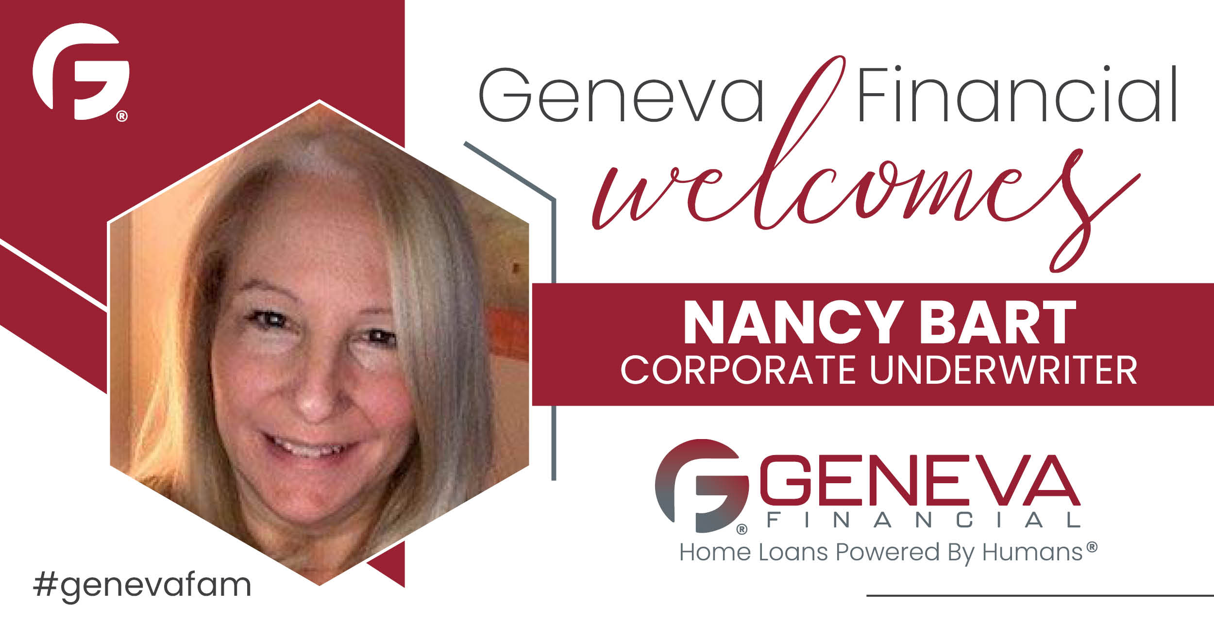 Geneva Financial Welcomes New Underwriter Nancy Bart to Geneva Corporate – Home Loans Powered by Humans®.